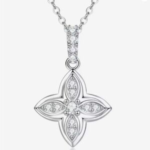 New GRA Certified Moissanite Diamond Necklace .925 Stamped